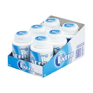 Extra Peppermint Sugar Free Chewing Gum in Bottle 64g 6 Pack